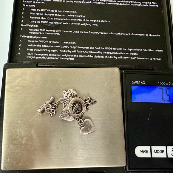 Sterling silver Heart Charm Bracelet - Picture 6 of 6